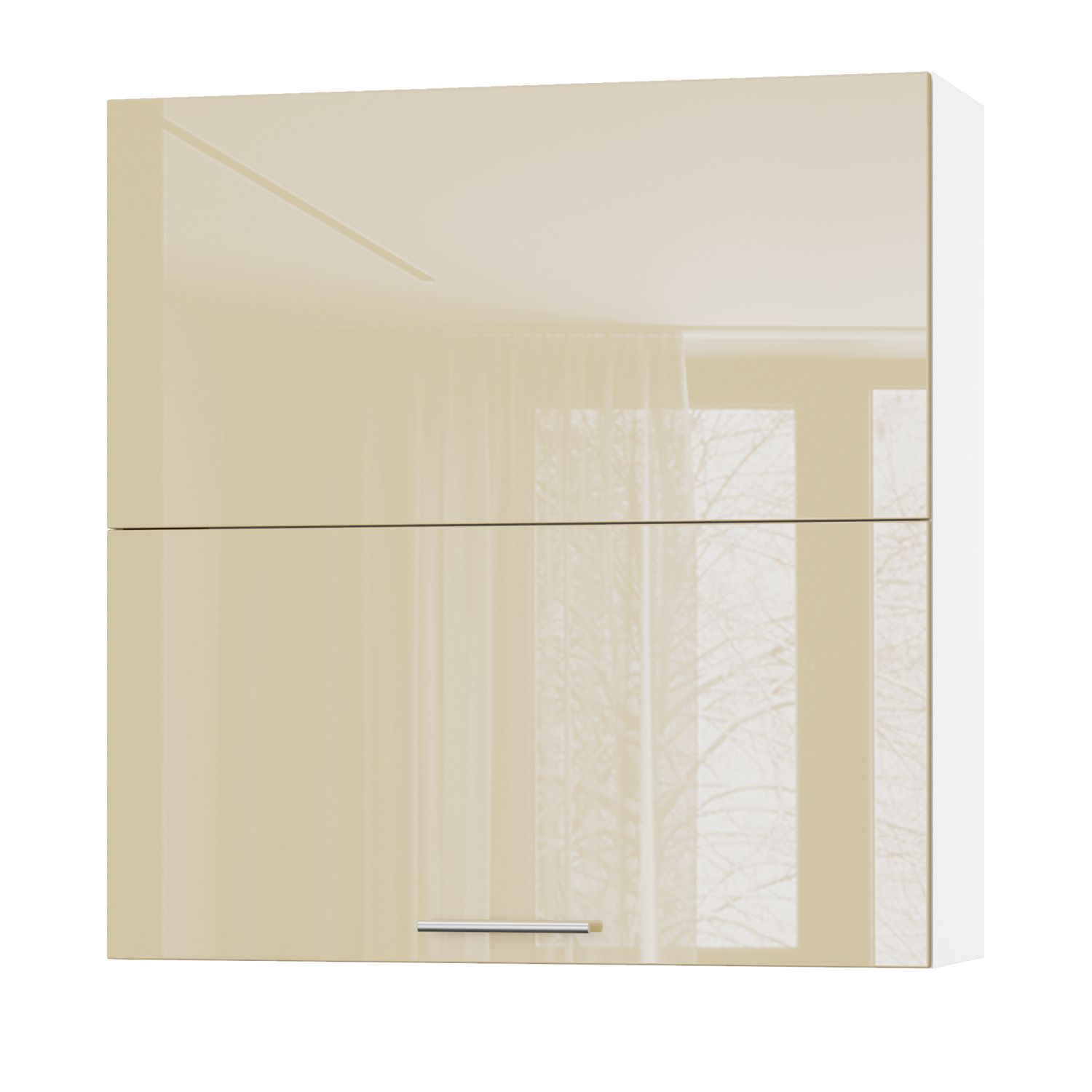 Корпус Стандарт білий, фасад Стандарт бежевий глянець L402.HF 90х93х30 Корпус Стандарт білий, фасад Стандарт бежевий глянець L402.HF 90х93х30