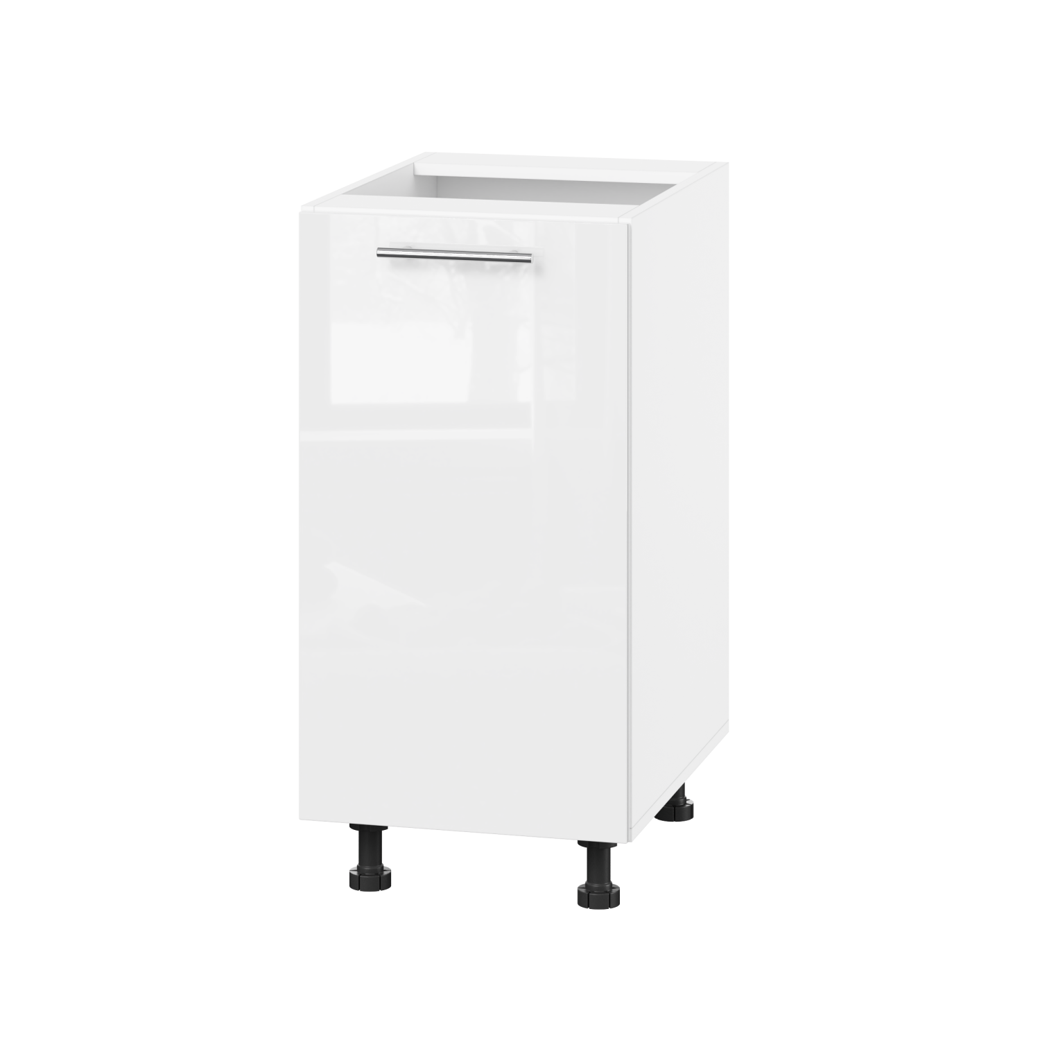 Корпус Стандарт білий, фасад Стандарт білий глянець 101 40х72х52