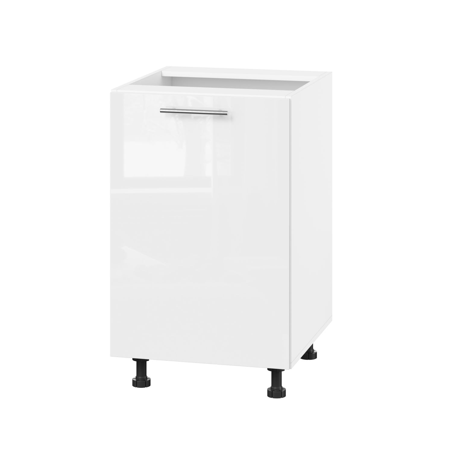 Корпус Стандарт білий, фасад Стандарт білий глянець 101 50х72х52