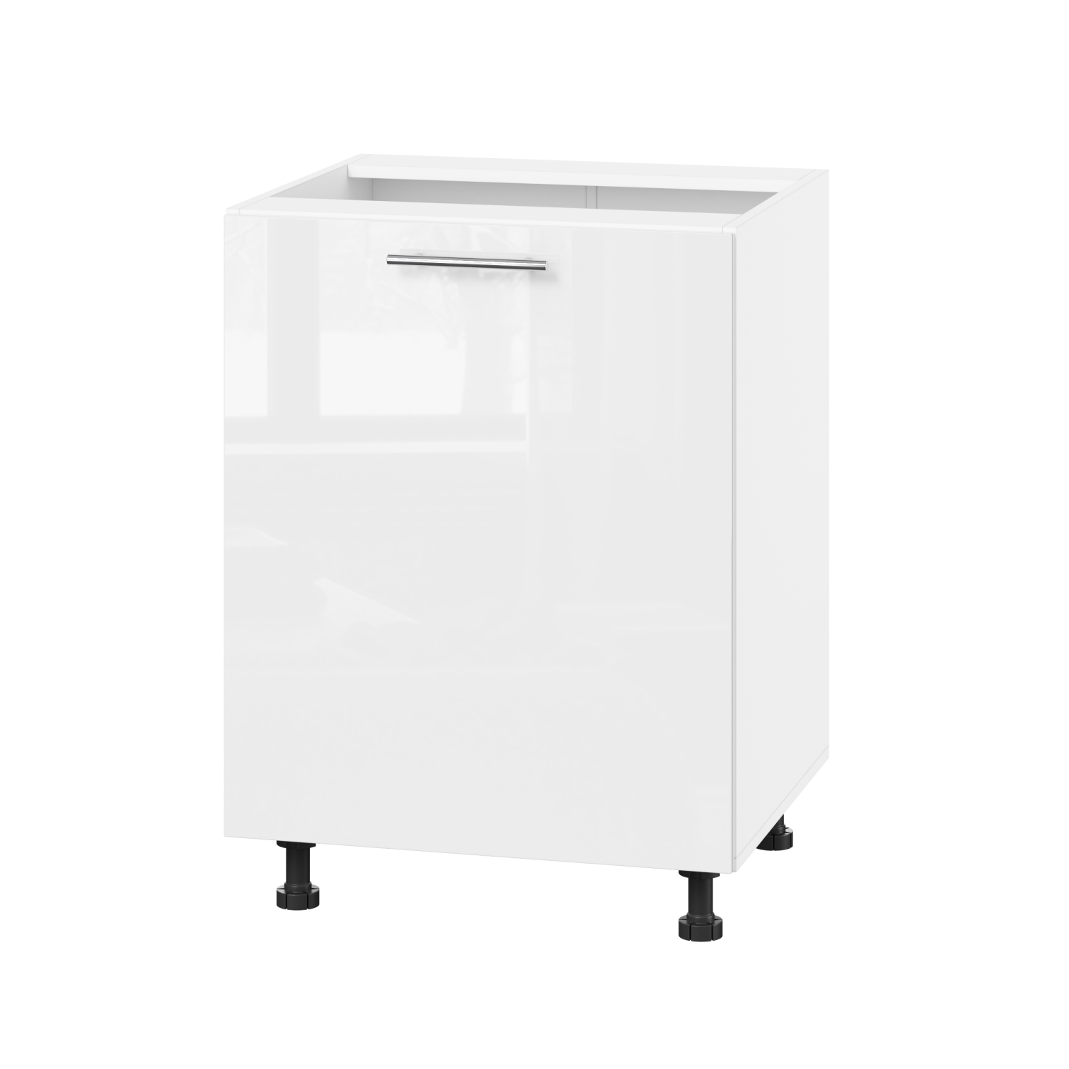 Корпус Стандарт білий, фасад Стандарт білий глянець 101 60х72х52