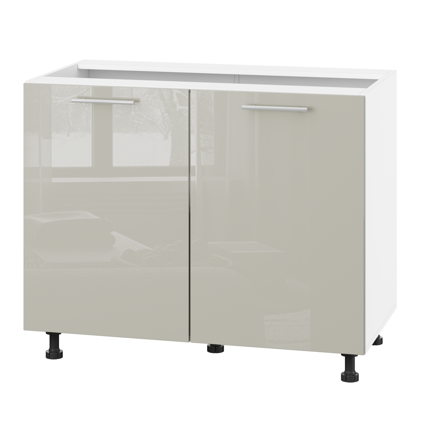 Корпус Стандарт білий, фасад Стандарт Аврора глянець 102 100х72х52 Корпус Стандарт білий, фасад Стандарт Аврора глянець 102 100х72х52