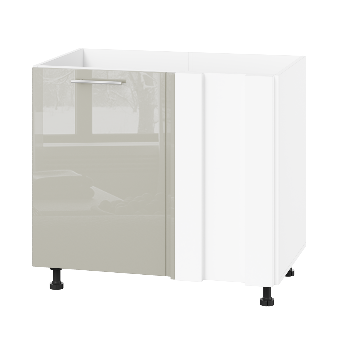 Корпус Стандарт білий, фасад Стандарт Аврора глянець 103 90-110х72х52