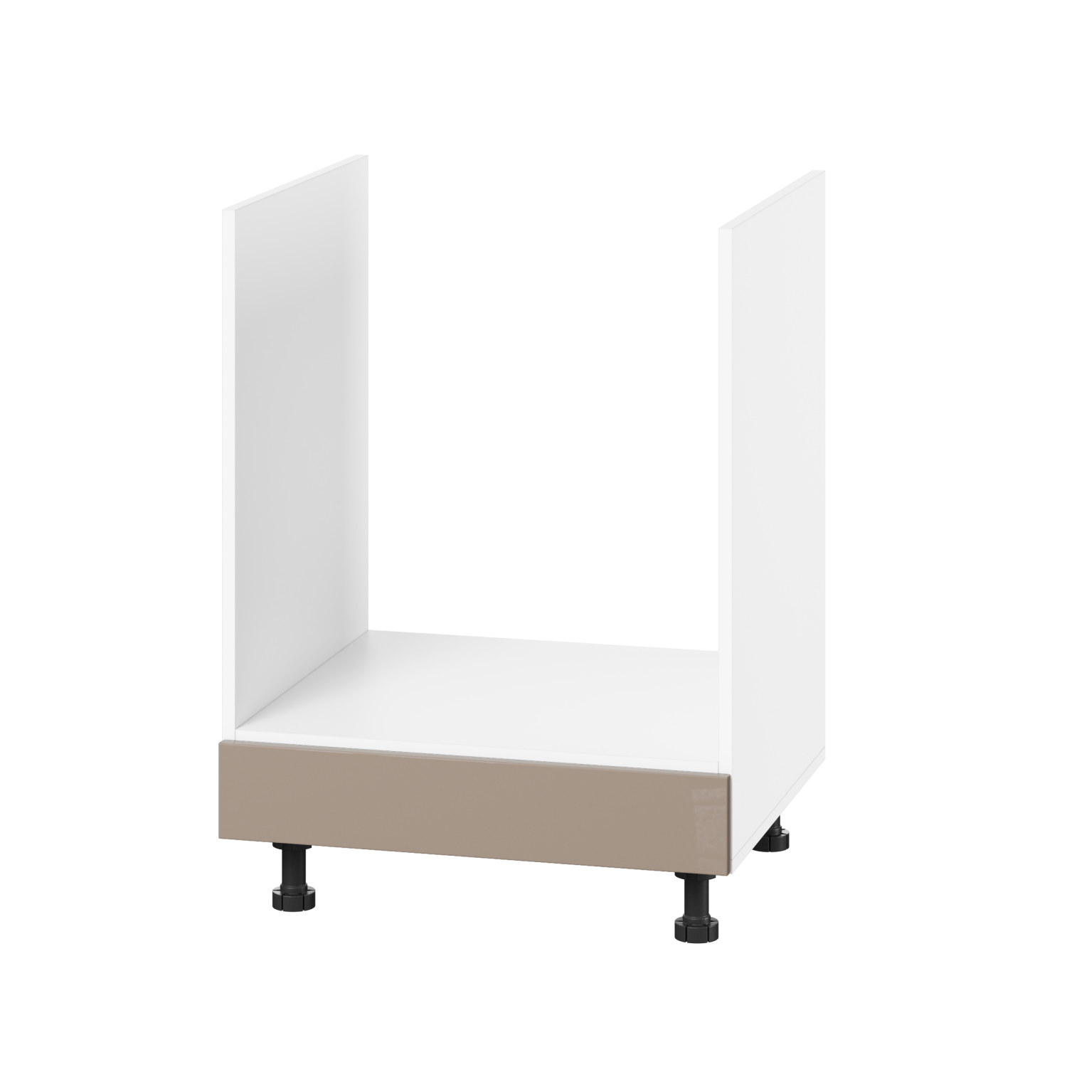 Корпус Стандарт білий, фасад Стандарт капучіно глянець 105.F-60х72х52