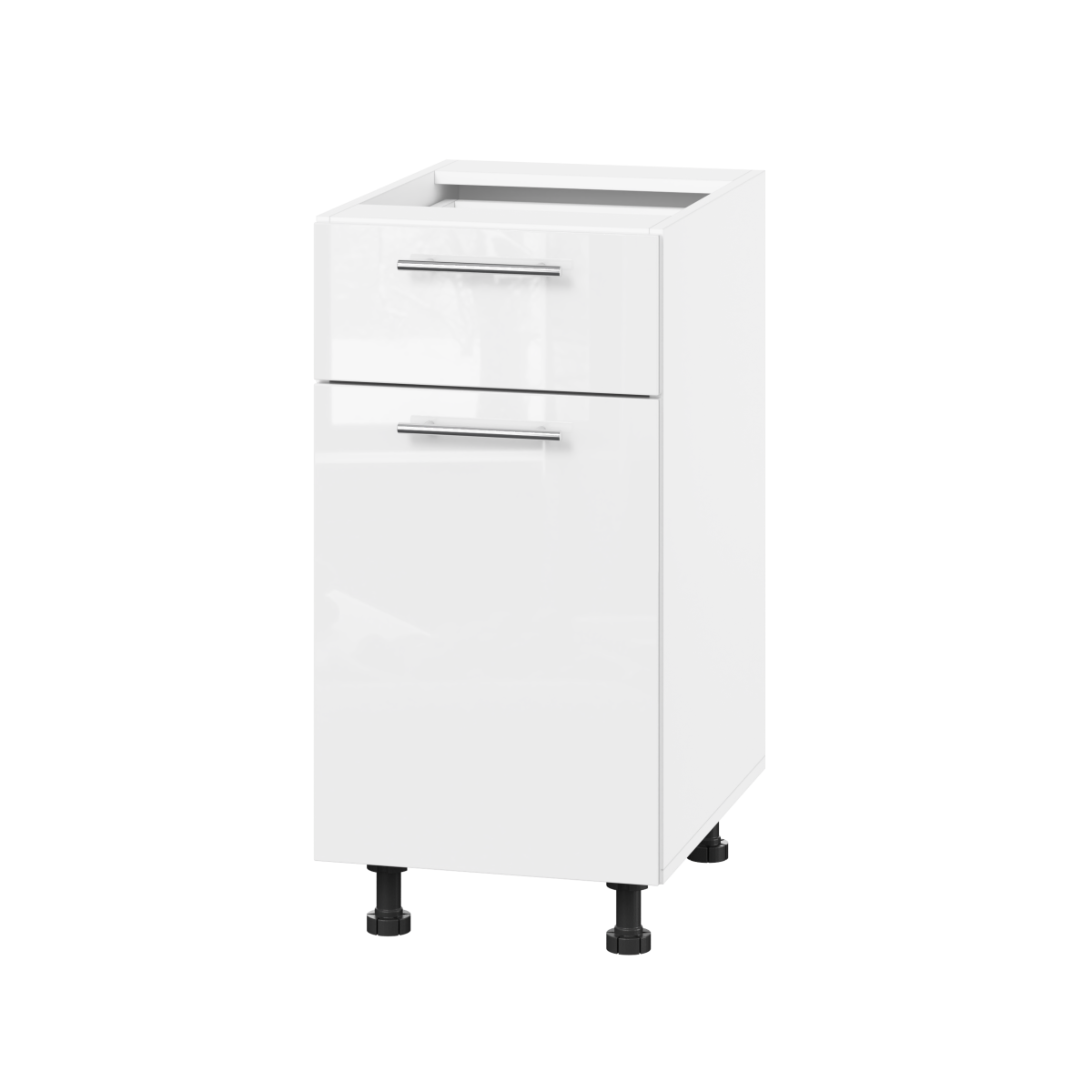 Корпус Стандарт білий, фасад Стандарт білий глянець 111.SM-40x72x52