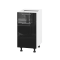Корпус Стандарт білий, фасад Стандарт чорний глянець 111.SM-40x72x52