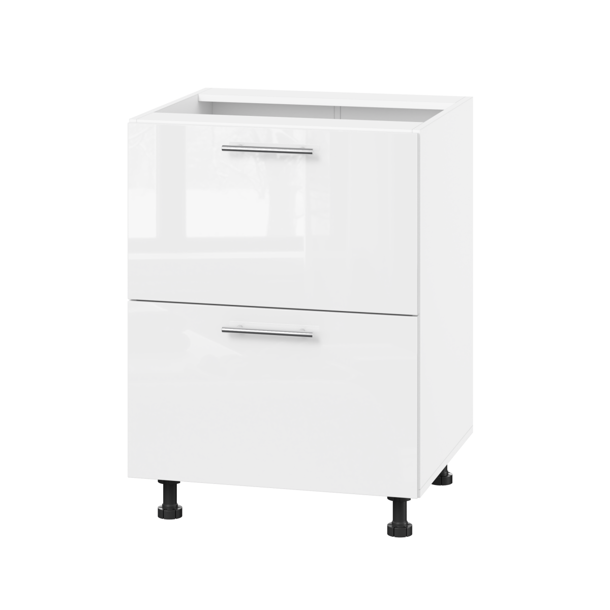 Корпус Стандарт білий, фасад Стандарт білий глянець 120.SM-60x72x52