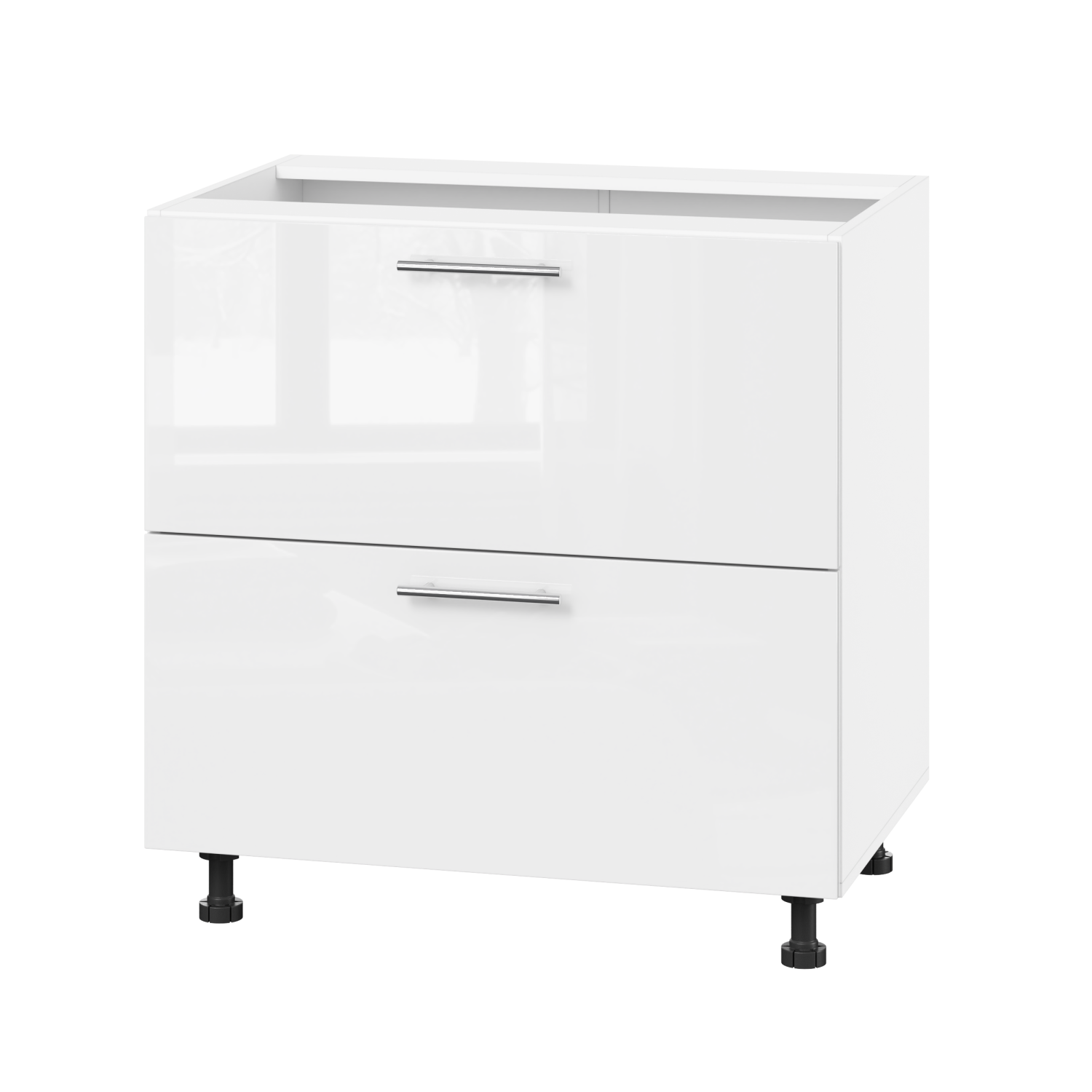 Корпус Стандарт білий, фасад Стандарт білий глянець 120.SM-80x72x52