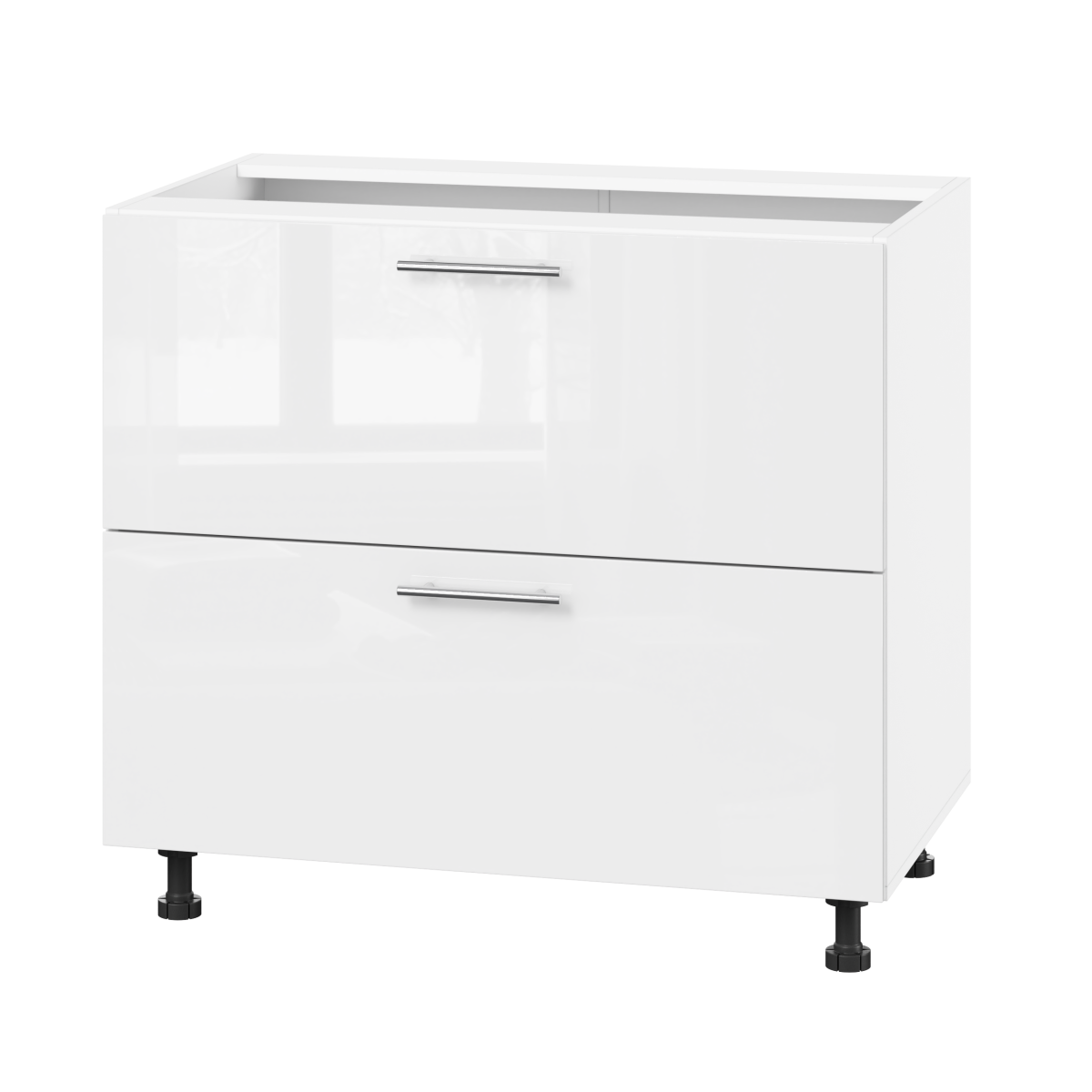 Корпус Стандарт білий, фасад Стандарт білий глянець 123.SM-90x72x52