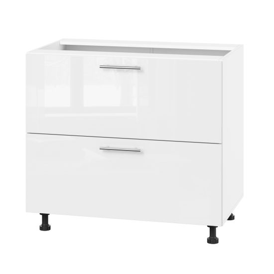 Корпус Стандарт білий, фасад Стандарт білий глянець 123.SM-90x72x52