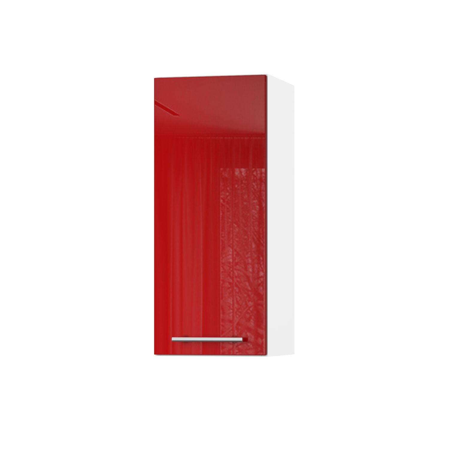 Корпус Стандарт білий, фасад Стандарт червоний глянець 301 30х72х30 Корпус Стандарт білий, фасад Стандарт червоний глянець 301 30х72х30