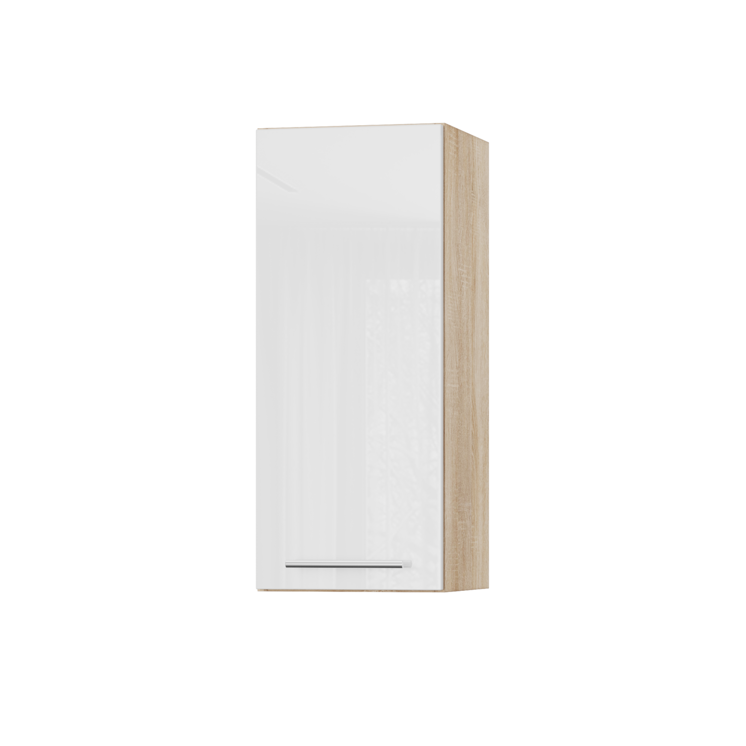 Корпус Стандарт дуб сонома, фасад Стандарт білий глянець 301 30х72х30 Корпус Стандарт дуб сонома, фасад Стандарт білий глянець 301 30х72х30