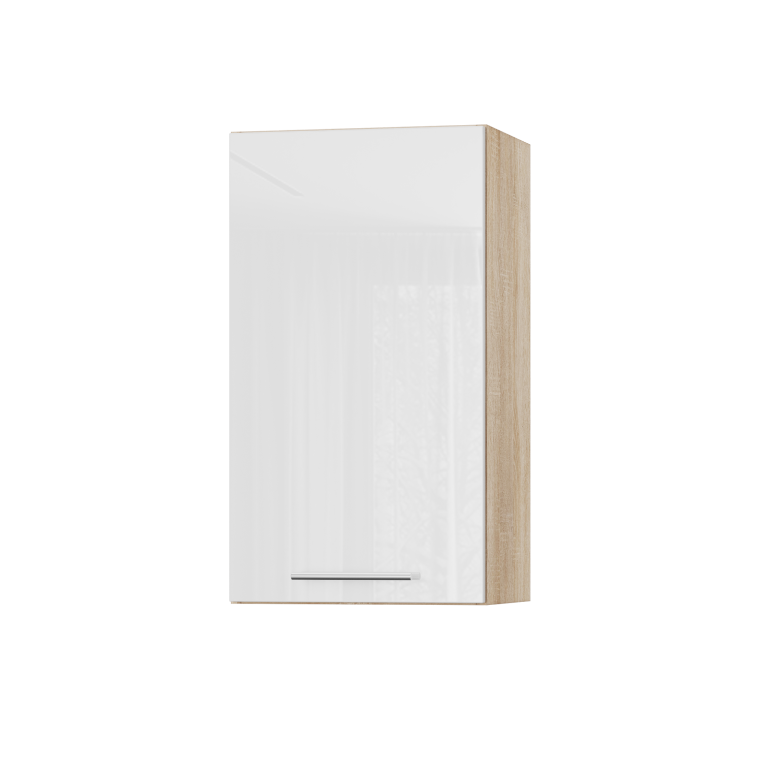 Корпус Стандарт дуб сонома, фасад Стандарт білий глянець 301 40х72х30