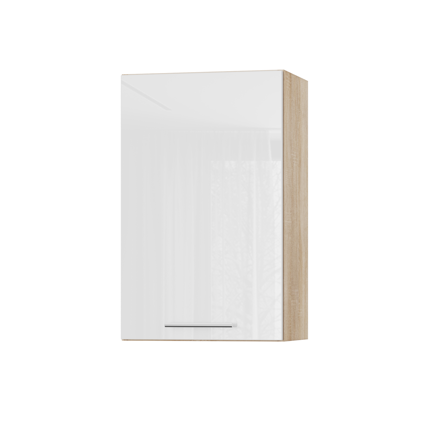 Корпус Стандарт дуб сонома, фасад Стандарт білий глянець 301 45х72х30 Корпус Стандарт дуб сонома, фасад Стандарт білий глянець 301 45х72х30