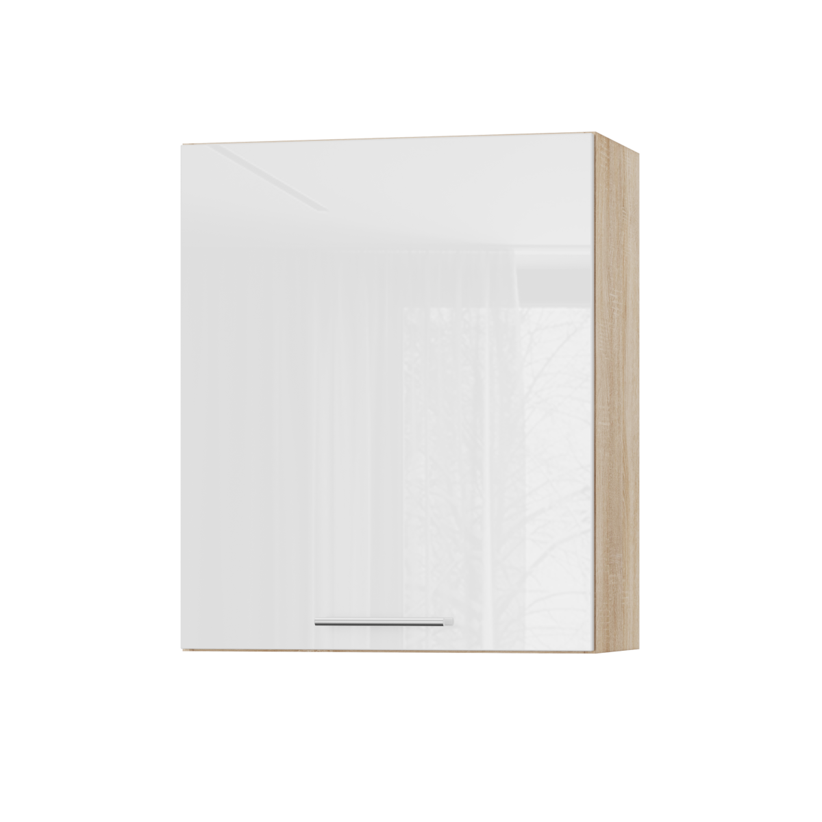 Корпус Стандарт дуб сонома, фасад Стандарт білий глянець 301 60х72х30