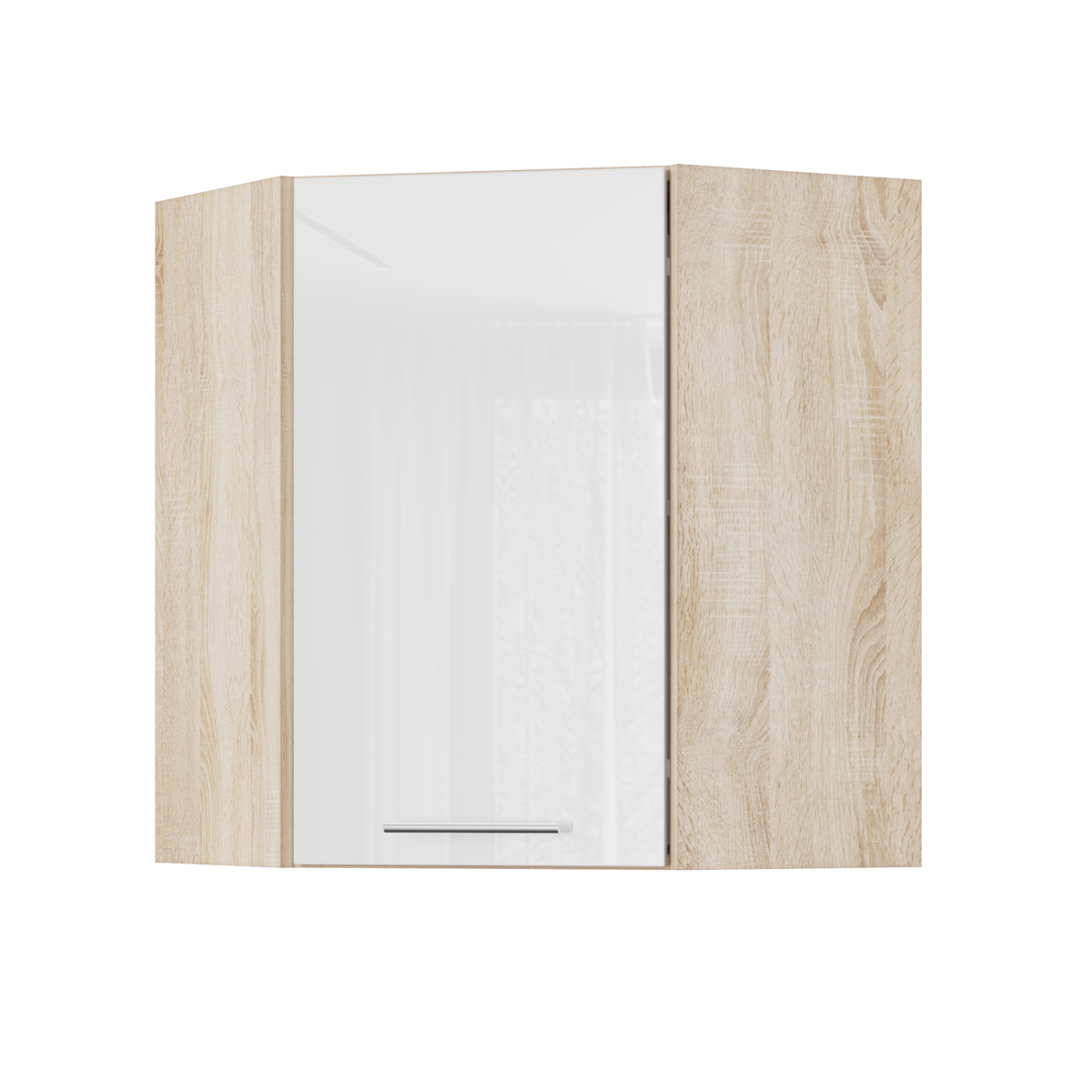 Корпус Стандарт дуб сонома, фасад Стандарт білий глянець 361 60х72х60 