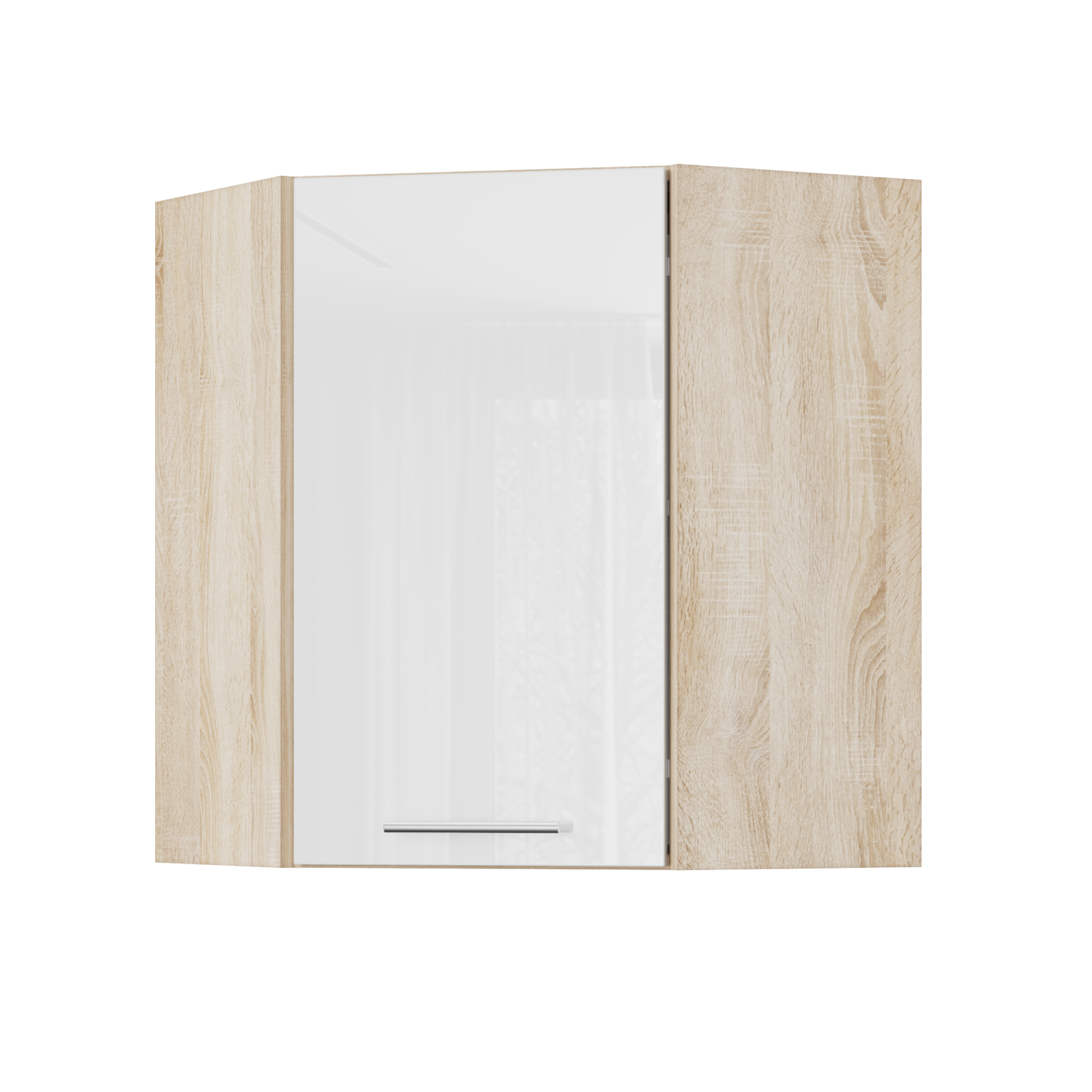 Корпус Стандарт дуб сонома, фасад Стандарт білий глянець 361 60х72х60 Корпус Стандарт дуб сонома, фасад Стандарт білий глянець 361 60х72х60