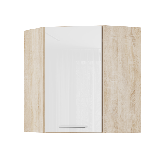 Корпус Стандарт дуб сонома, фасад Стандарт білий глянець 361 60х72х60 