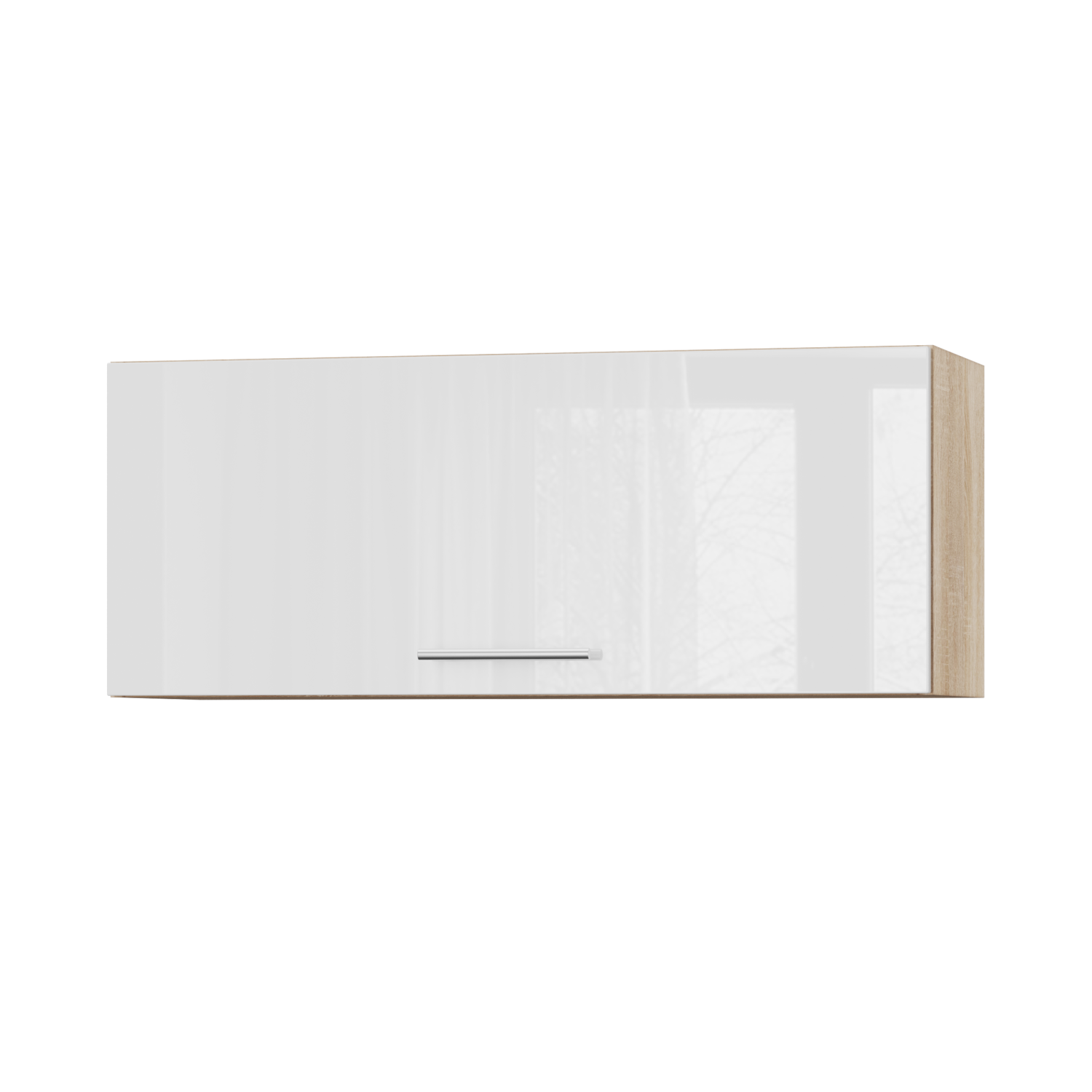 Корпус Стандарт дуб сонома, фасад Стандарт білий глянець 401.HK-XS 90х36х30