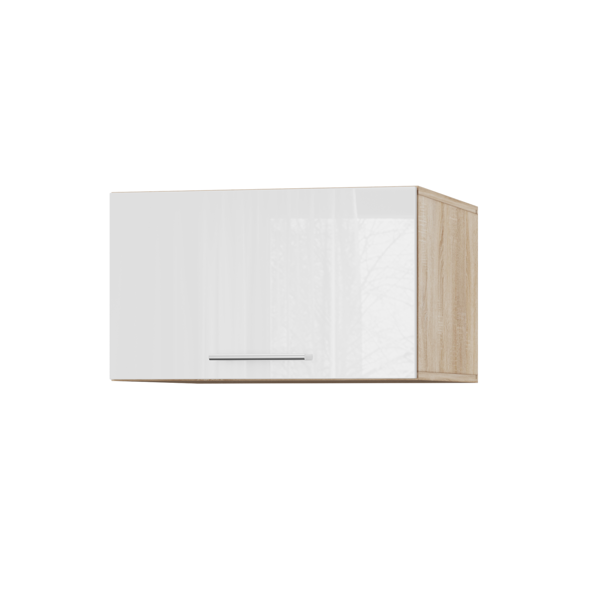 Корпус Стандарт дуб сонома, фасад Стандарт білий глянець 410.HK-XS 60х36х56