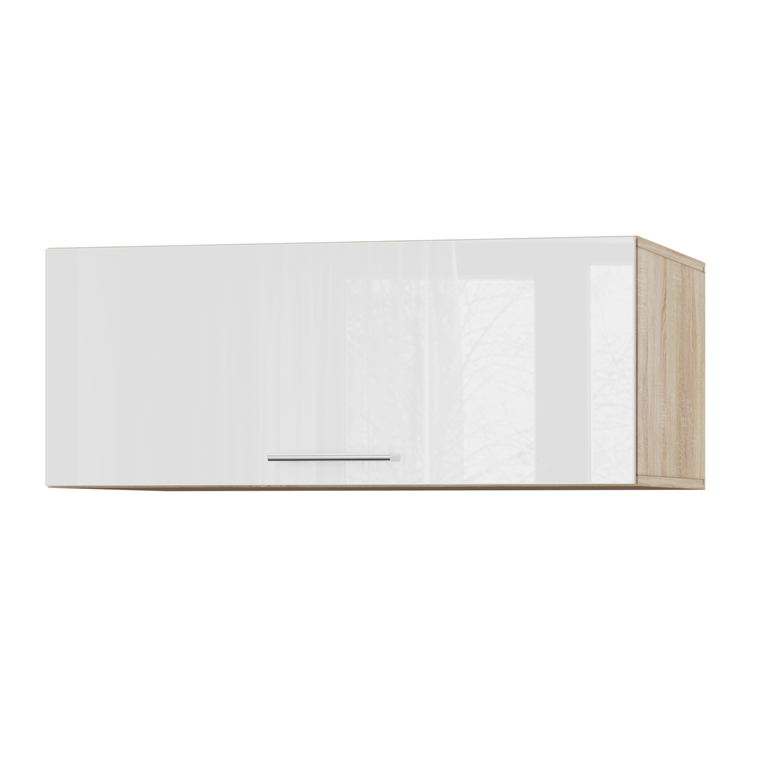 Корпус Стандарт дуб сонома, фасад Стандарт білий глянець 410.HK-XS 90х36х56