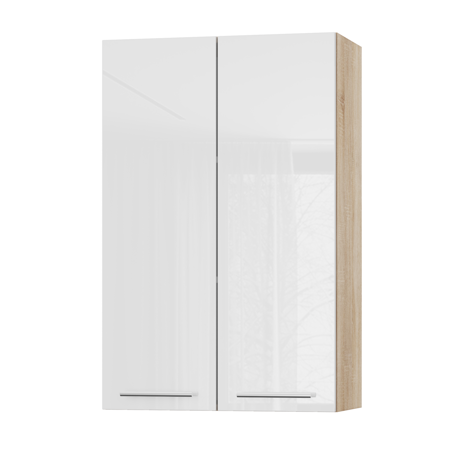 Корпус Стандарт дуб сонома, фасад Стандарт білий глянець L302 60х93х30 Корпус Стандарт дуб сонома, фасад Стандарт білий глянець L302 60х93х30