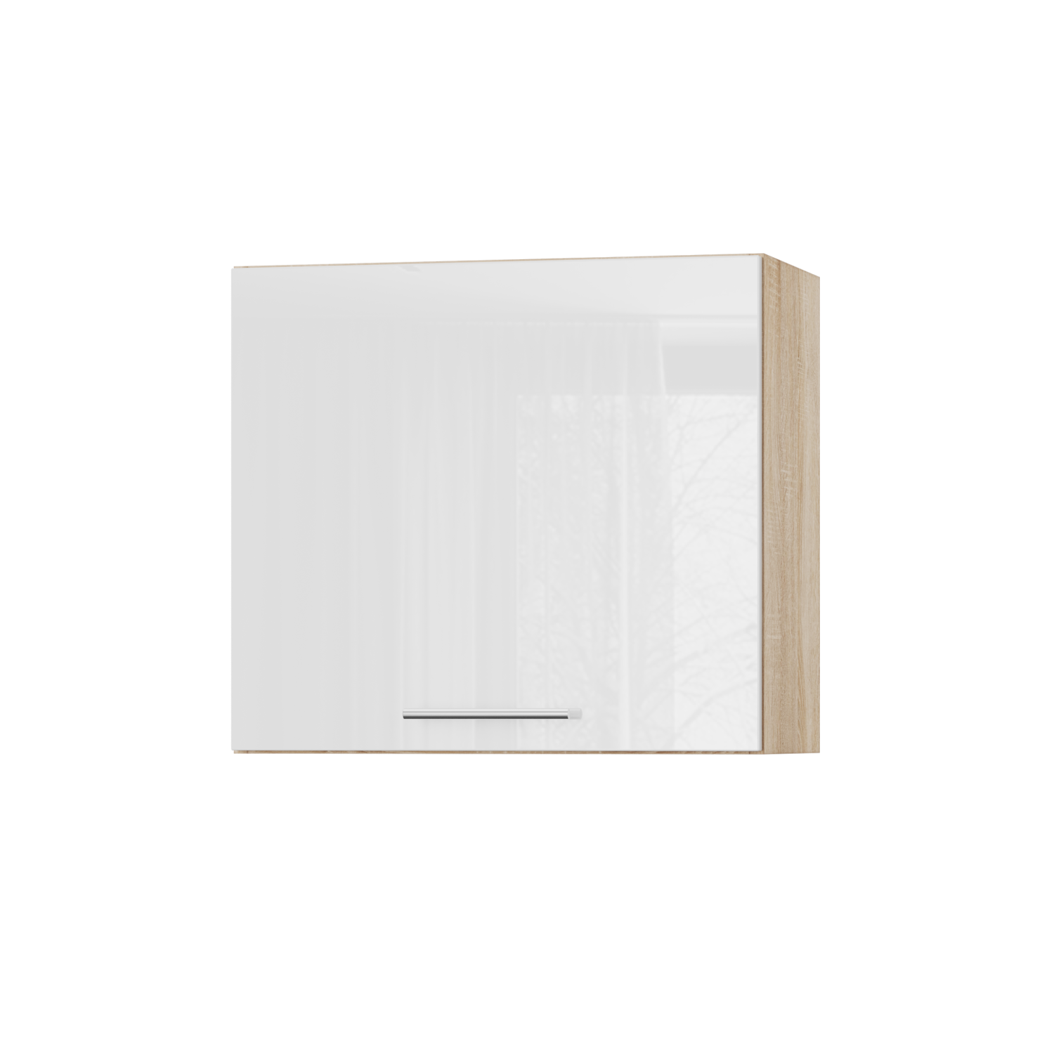 Корпус Стандарт дуб сонома, фасад Стандарт білий глянець S301 60х54х30 