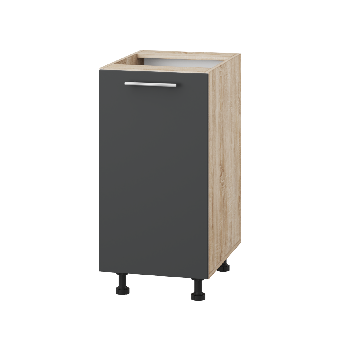 Корпус Стандарт дуб сонома, фасад Стандарт елегантний сірий софт 101 40х72х52