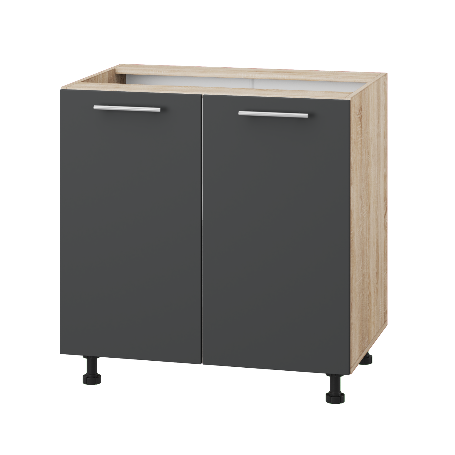 Корпус Стандарт дуб сонома, фасад Стандарт елегантний сірий софт 102 80х72х52 Корпус Стандарт дуб сонома, фасад Стандарт елегантний сірий софт 102 80х72х52