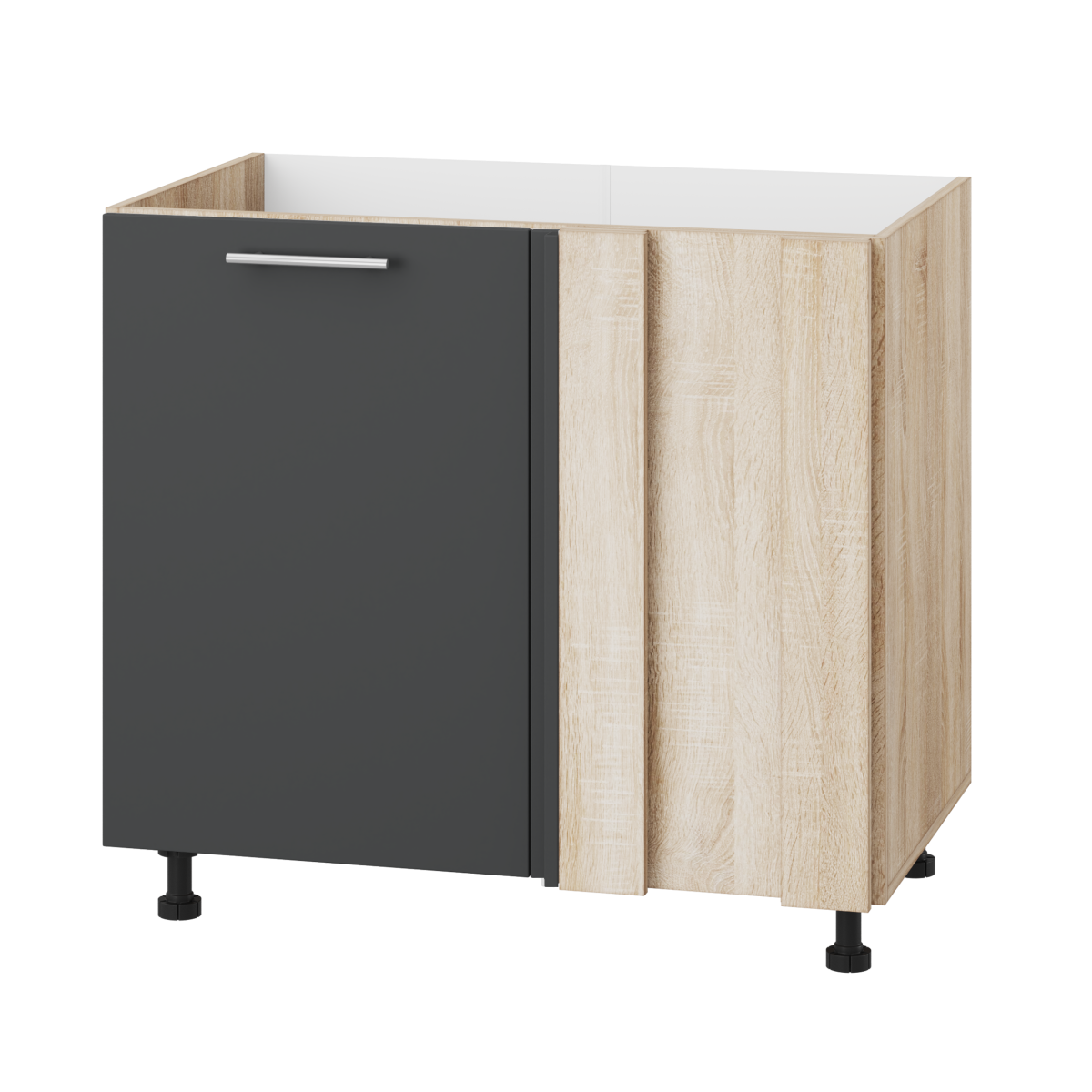 Корпус Стандарт дуб сонома, фасад Стандарт елегантний сірий софт 103 90-110х72х52