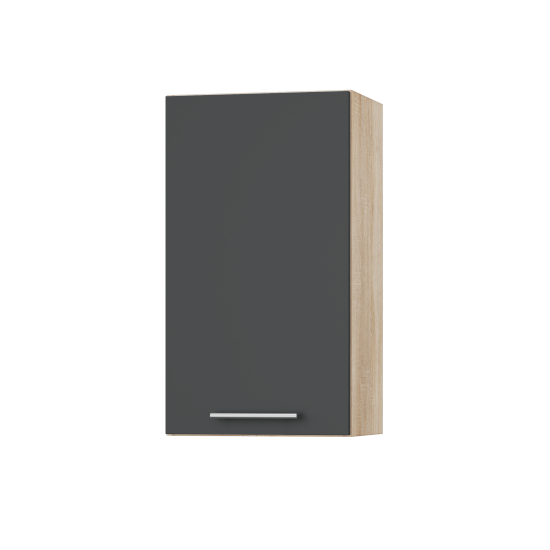 Корпус Стандарт дуб сонома, фасад Стандарт елегантний сірий софт 301 40х72х30