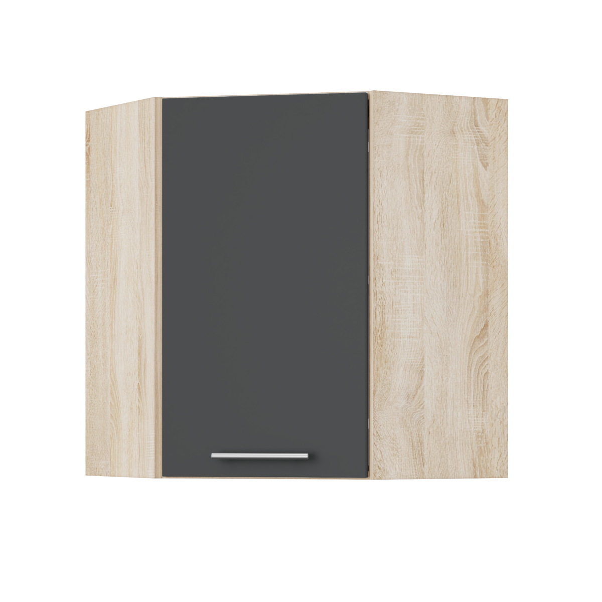 Корпус Стандарт дуб сонома, фасад Стандарт елегантний сірий софт 361 60х72х60 