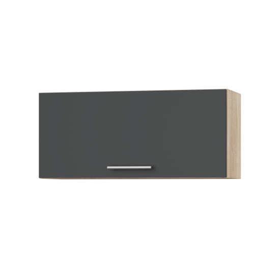 Корпус Стандарт дуб сонома, фасад Стандарт елегантний сірий софт 401.HK-XS 80х36х30