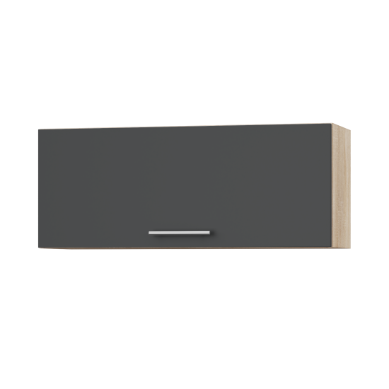 Корпус Стандарт дуб сонома, фасад Стандарт елегантний сірий софт 401.HK-XS 90х36х30