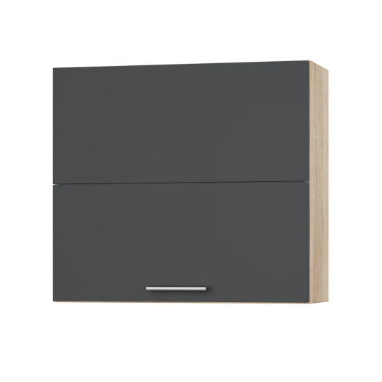 Корпус Стандарт дуб сонома, фасад Стандарт елегантний сірий софт 402.HF 80х72х30