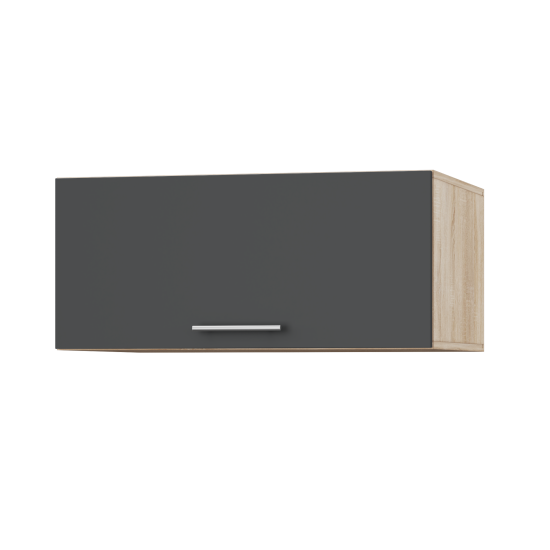 Корпус Стандарт дуб сонома, фасад Стандарт елегантний сірий софт 410.HK-XS 80х36х56