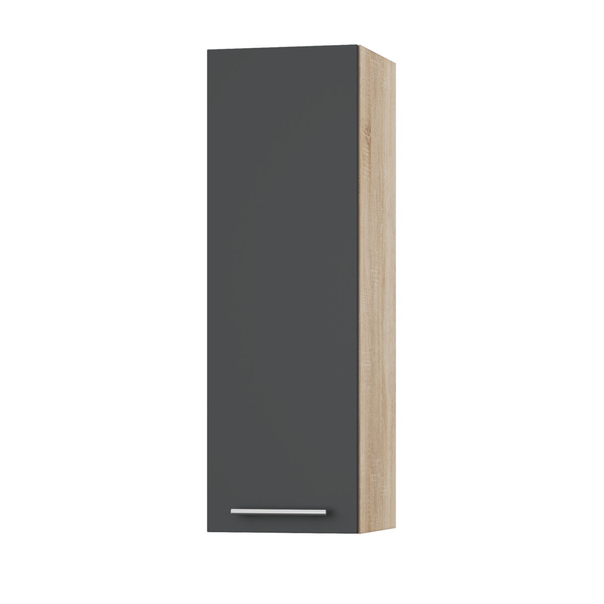 Корпус Стандарт дуб сонома, фасад Стандарт елегантний сірий софт L301 30х93х30