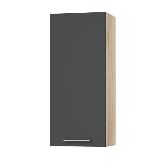 Корпус Стандарт дуб сонома, фасад Стандарт елегантний сірий софт L301 40х93х30