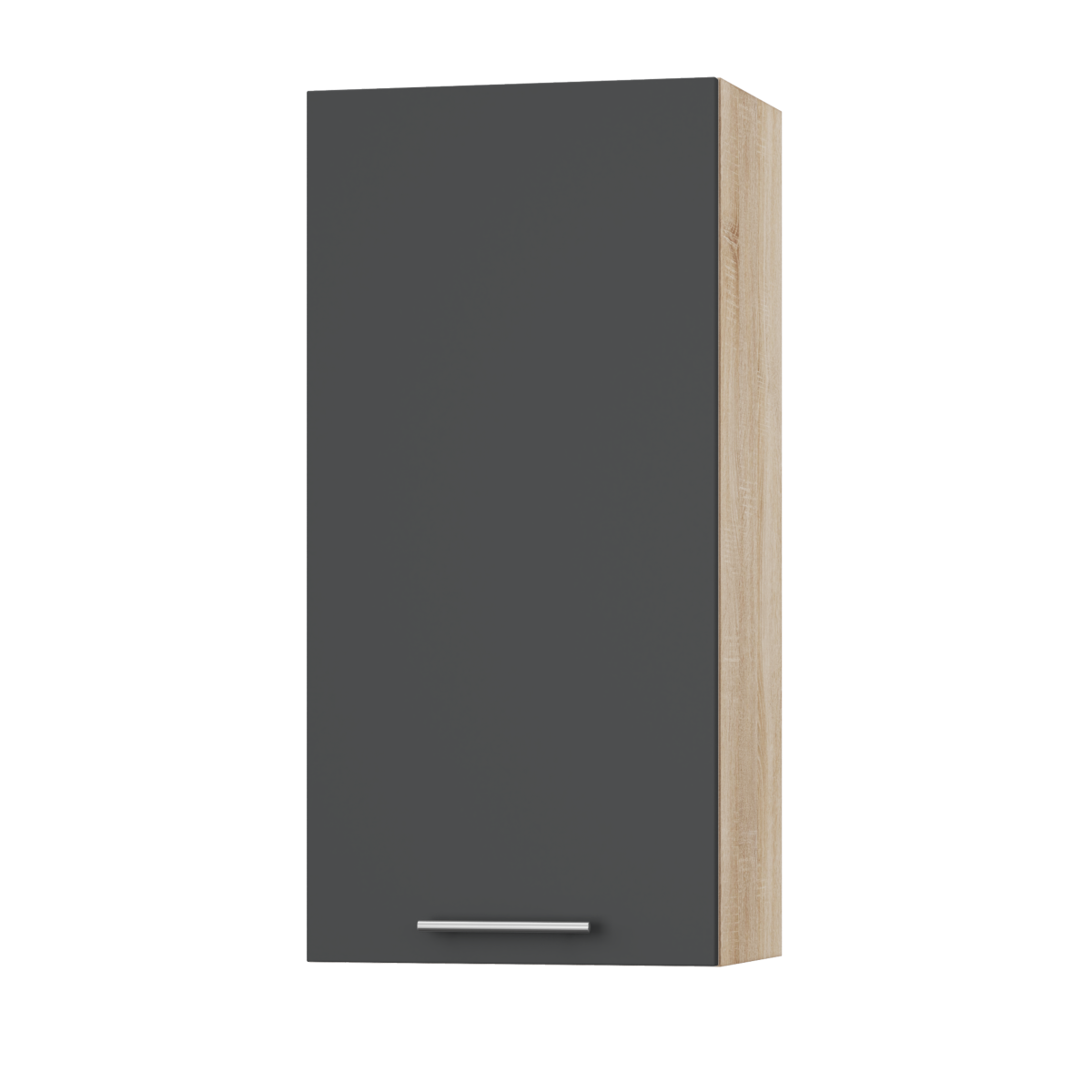 Корпус Стандарт дуб сонома, фасад Стандарт елегантний сірий софт L301 45х93х30