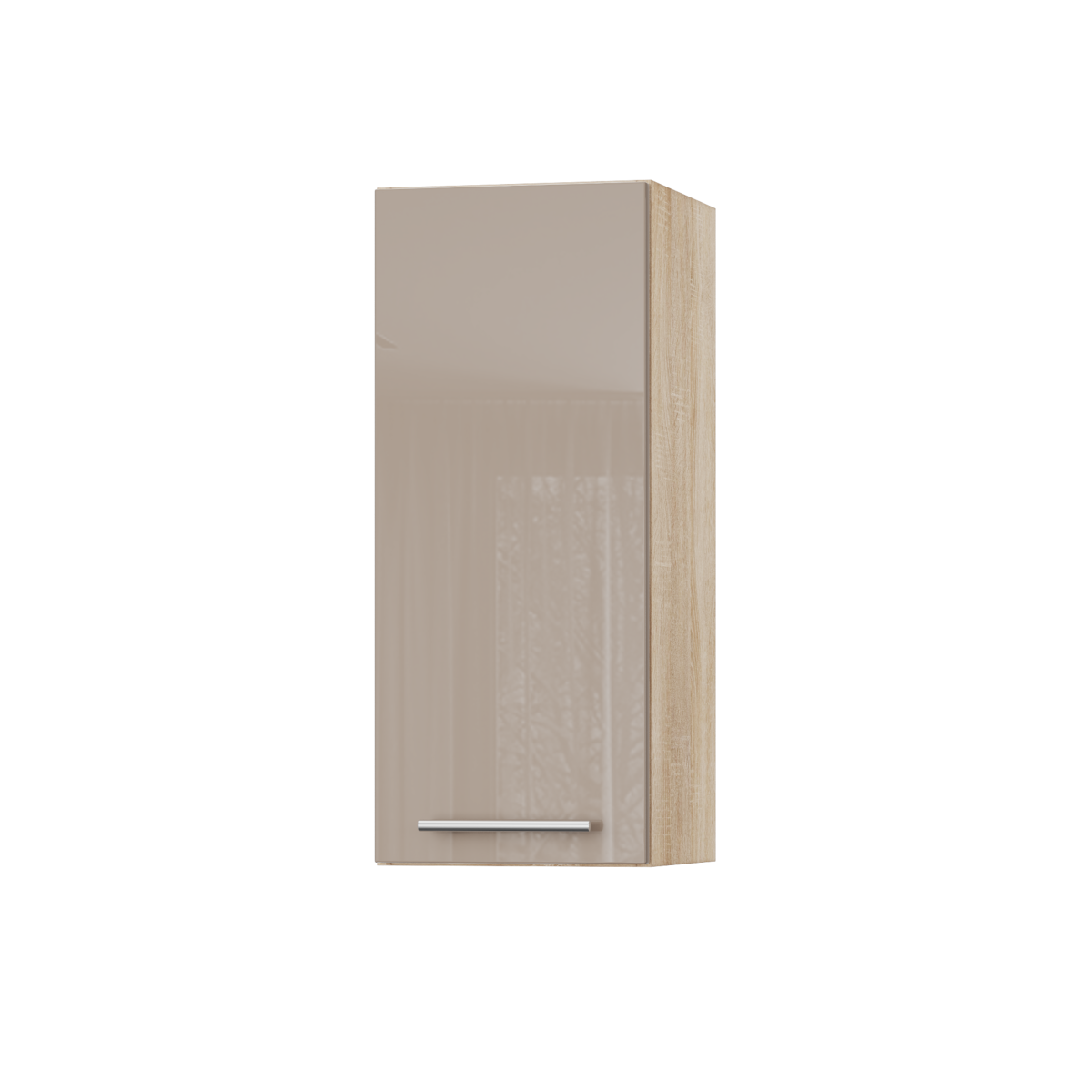 Корпус Стандарт дуб сонома, фасад Стандарт капучіно глянець 301 30х72х30