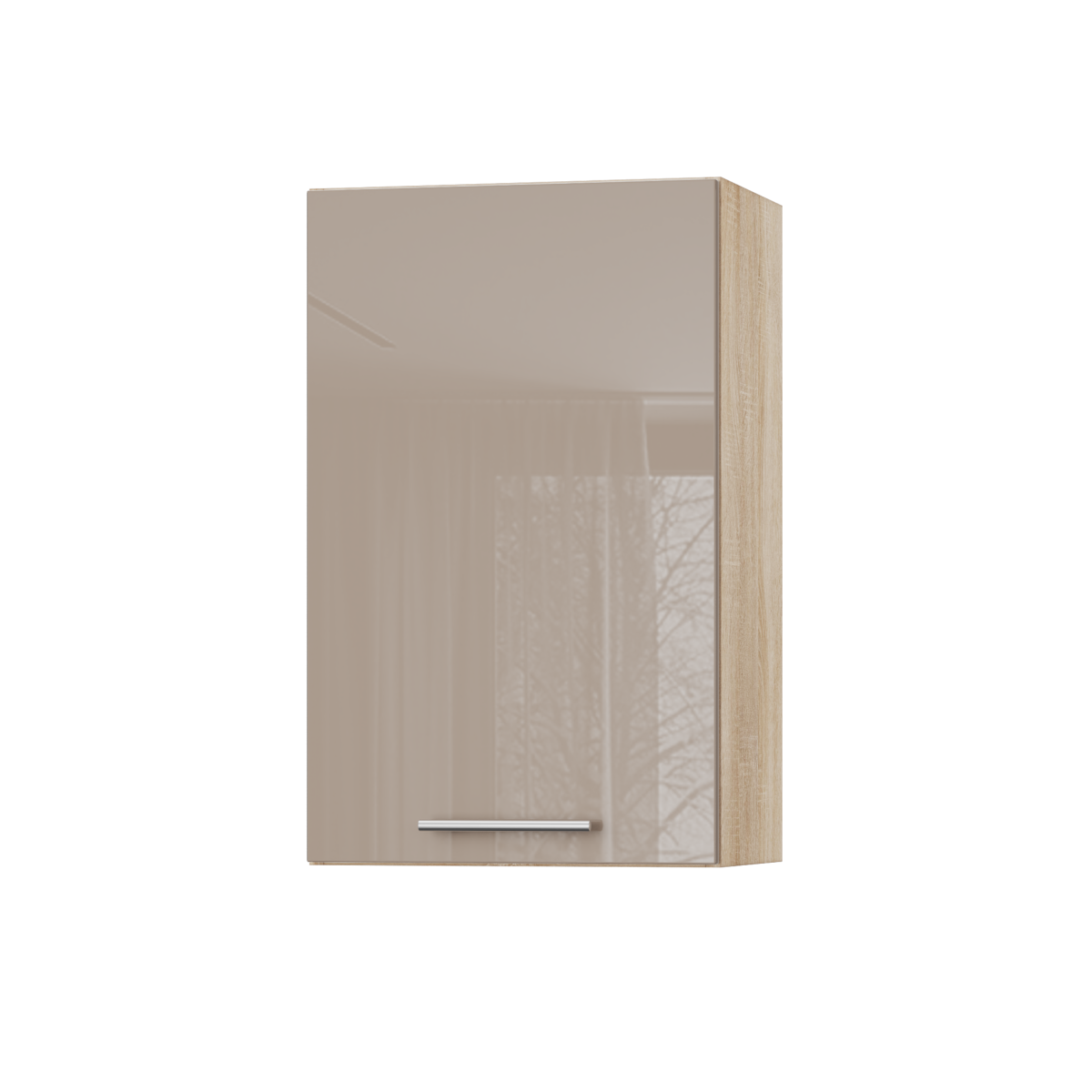 Корпус Стандарт дуб сонома, фасад Стандарт капучіно глянець 301 45х72х30