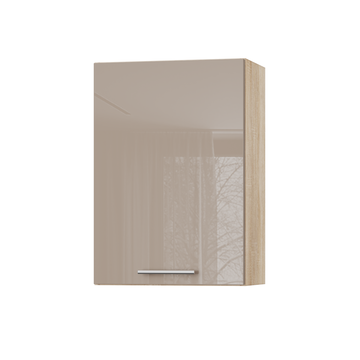 Корпус Стандарт дуб сонома, фасад Стандарт капучіно глянець 301 50х72х30