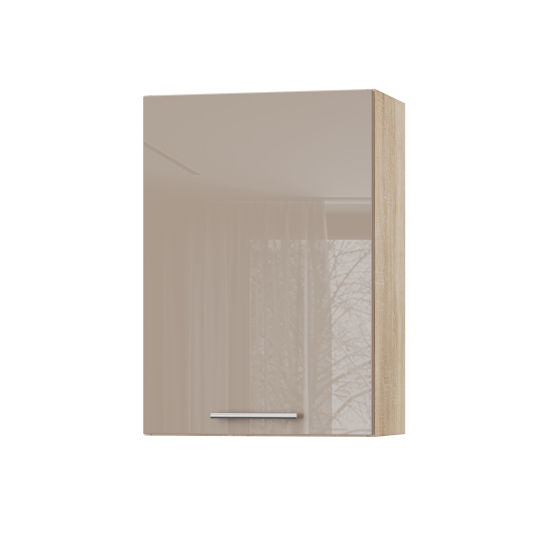 Корпус Стандарт дуб сонома, фасад Стандарт капучіно глянець 301 50х72х30