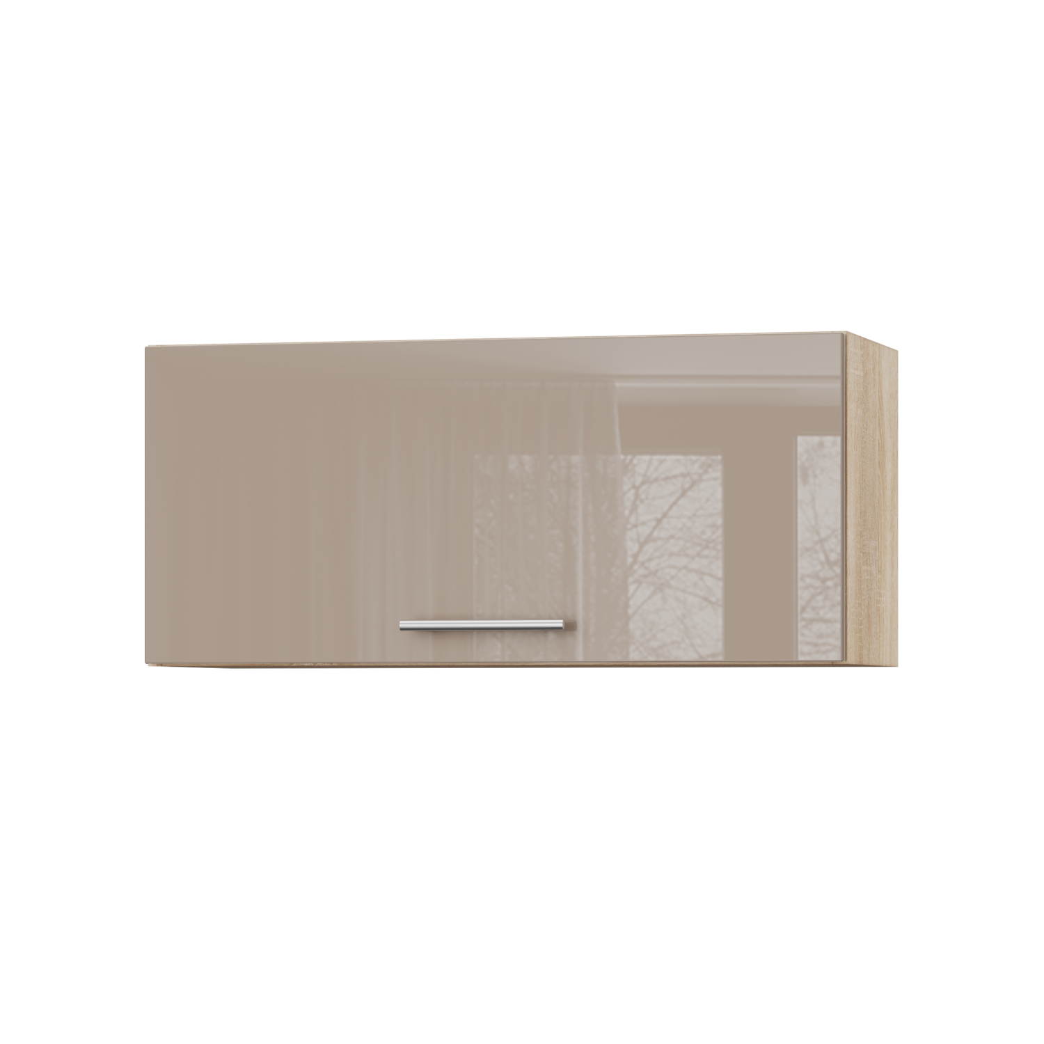 Корпус Стандарт дуб сонома, фасад Стандарт капучіно глянець 401.HK-XS 80х36х30 Корпус Стандарт дуб сонома, фасад Стандарт капучіно глянець 401.HK-XS 80х36х30