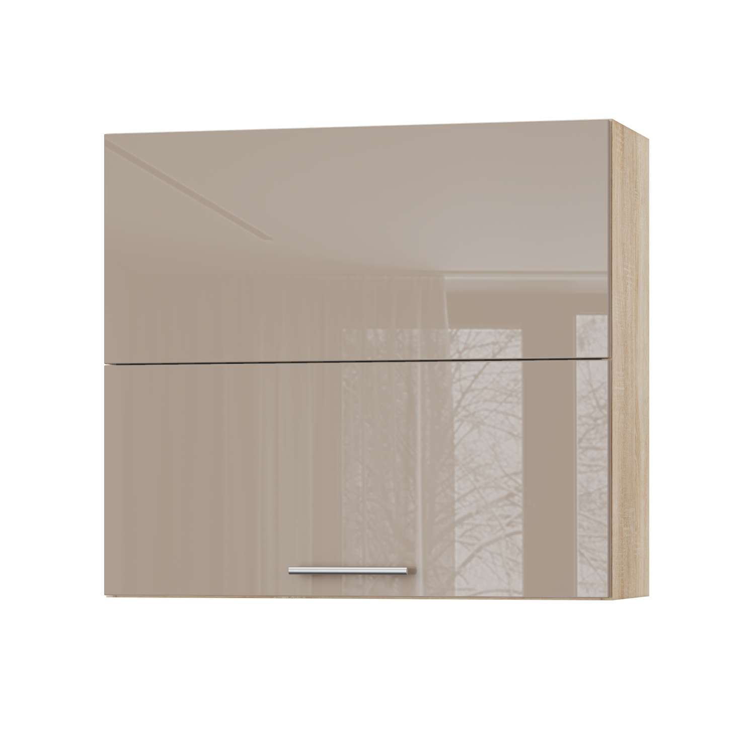 Корпус Стандарт дуб сонома, фасад Стандарт капучіно глянець 402.HF 80х72х30