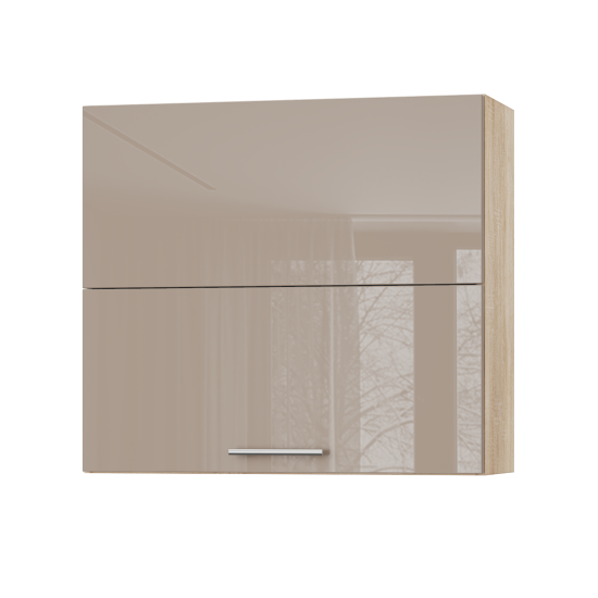 Корпус Стандарт дуб сонома, фасад Стандарт капучіно глянець 402.HF 80х72х30