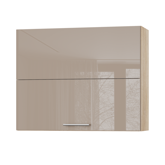 Корпус Стандарт дуб сонома, фасад Стандарт капучіно глянець 402.HF 90х72х30