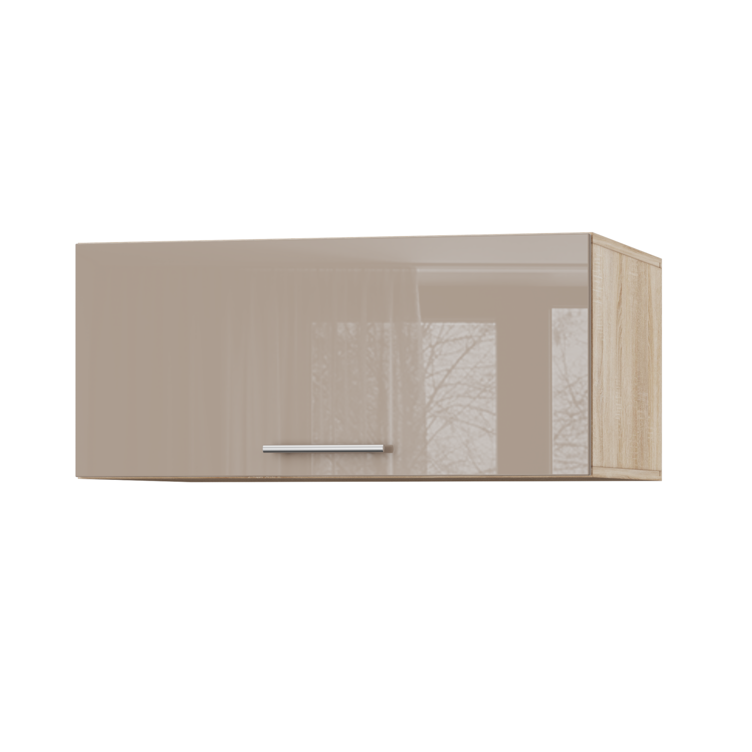 Корпус Стандарт дуб сонома, фасад Стандарт капучіно глянець 410.HK-XS 80х36х56 Корпус Стандарт дуб сонома, фасад Стандарт капучіно глянець 410.HK-XS 80х36х56