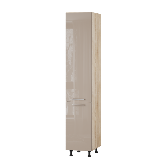 Корпус Стандарт дуб сонома, фасад Стандарт капучіно глянець 702 40х214х56