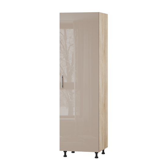 Корпус Стандарт дуб сонома, фасад Стандарт капучіно глянець 704 60х214х56