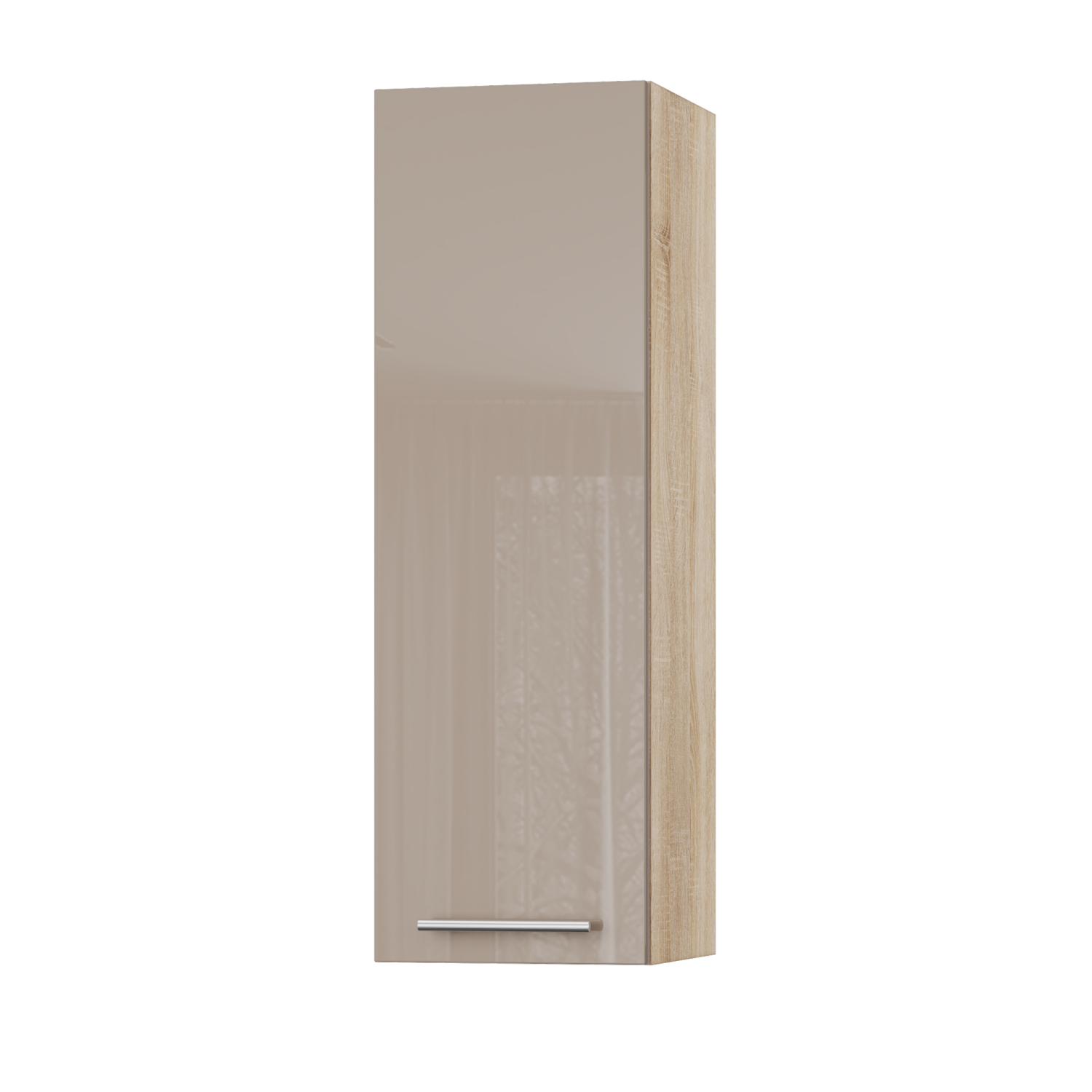 Корпус Стандарт дуб сонома, фасад Стандарт капучіно глянець L301 30х93х30